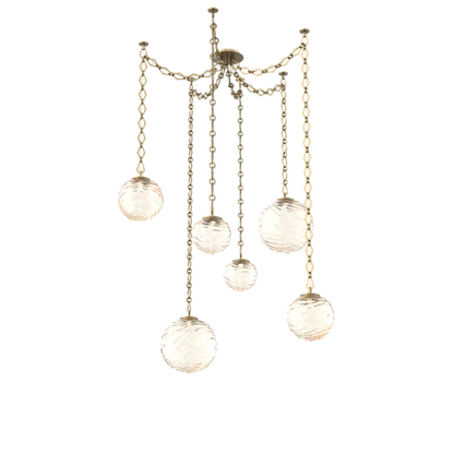 Levi Wilson Gaia 19 Inch Multi Pendant Light by Hammerton Studio