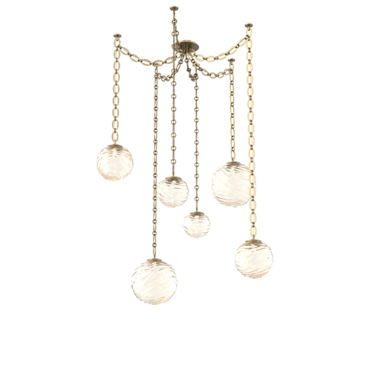 Levi Wilson Gaia 19 Inch Multi Pendant Light by Hammerton Studio