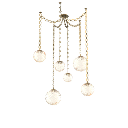 Levi Wilson Gaia 19 Inch Multi Pendant Light by Hammerton Studio
