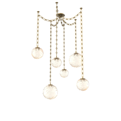 Levi Wilson Gaia 19 Inch Multi Pendant Light by Hammerton Studio