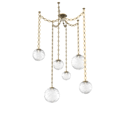 Levi Wilson Gaia 19 Inch Multi Pendant Light by Hammerton Studio