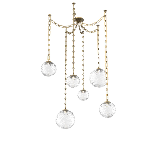 Levi Wilson Gaia 19 Inch Multi Pendant Light by Hammerton Studio
