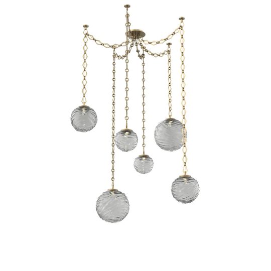 Levi Wilson Gaia 19 Inch Multi Pendant Light by Hammerton Studio