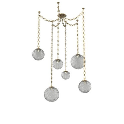 Levi Wilson Gaia 19 Inch Multi Pendant Light by Hammerton Studio