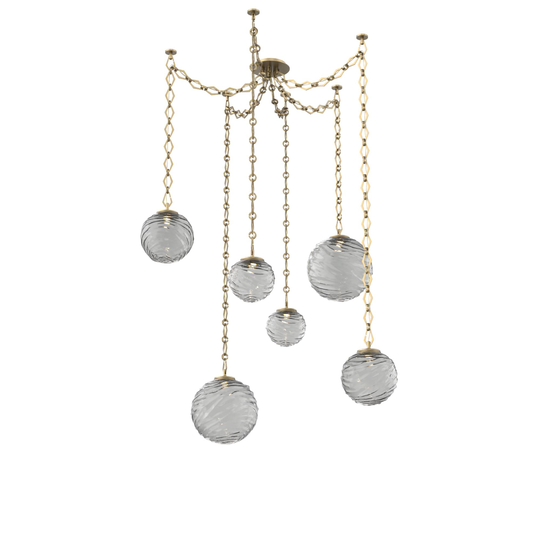 Levi Wilson Gaia 19 Inch Multi Pendant Light by Hammerton Studio