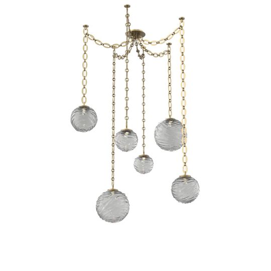 Levi Wilson Gaia 19 Inch Multi Pendant Light by Hammerton Studio