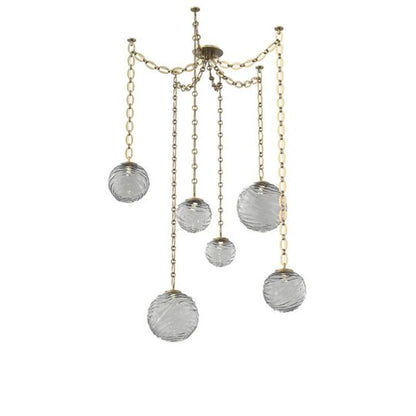 Levi Wilson Gaia 19 Inch Multi Pendant Light by Hammerton Studio
