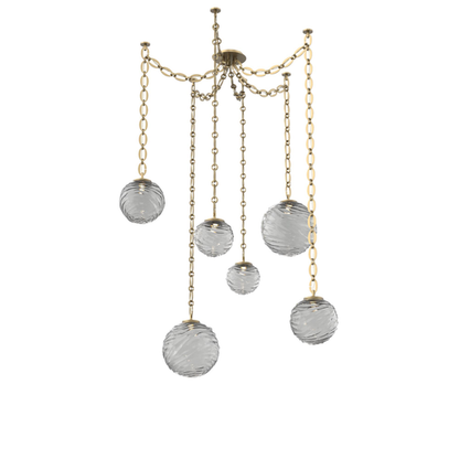 Levi Wilson Gaia 19 Inch Multi Pendant Light by Hammerton Studio