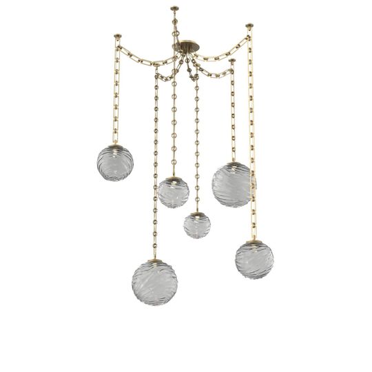 Levi Wilson Gaia 19 Inch Multi Pendant Light by Hammerton Studio