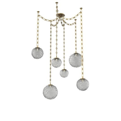 Levi Wilson Gaia 19 Inch Multi Pendant Light by Hammerton Studio