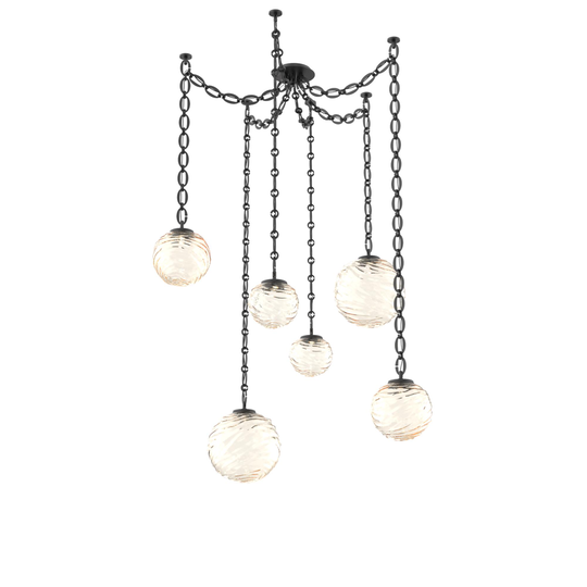 Levi Wilson Gaia 19 Inch Multi Pendant Light by Hammerton Studio