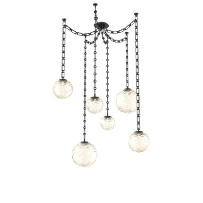 Levi Wilson Gaia 19 Inch Multi Pendant Light by Hammerton Studio