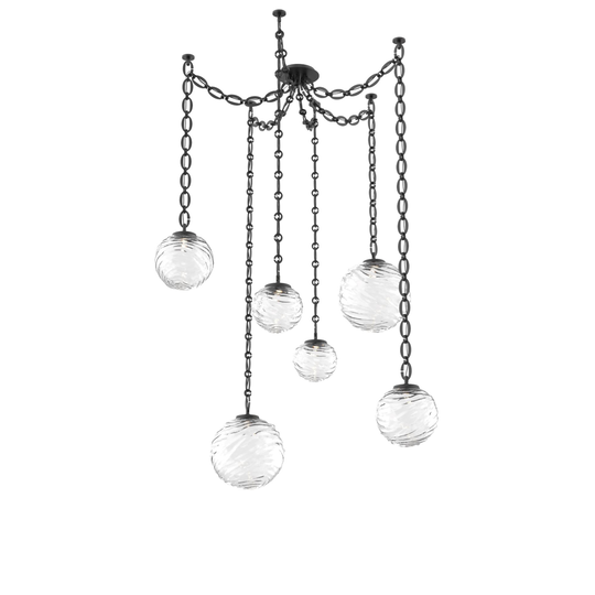 Levi Wilson Gaia 19 Inch Multi Pendant Light by Hammerton Studio