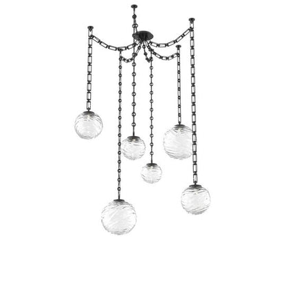 Levi Wilson Gaia 19 Inch Multi Pendant Light by Hammerton Studio