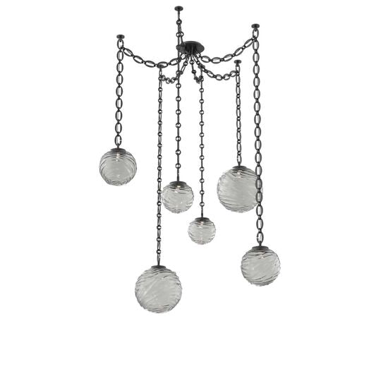 Levi Wilson Gaia 19 Inch Multi Pendant Light by Hammerton Studio
