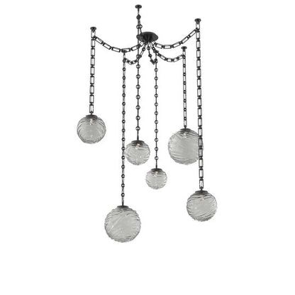 Levi Wilson Gaia 19 Inch Multi Pendant Light by Hammerton Studio