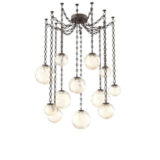 Levi Wilson Gaia 19 Inch Multi Pendant Light by Hammerton Studio