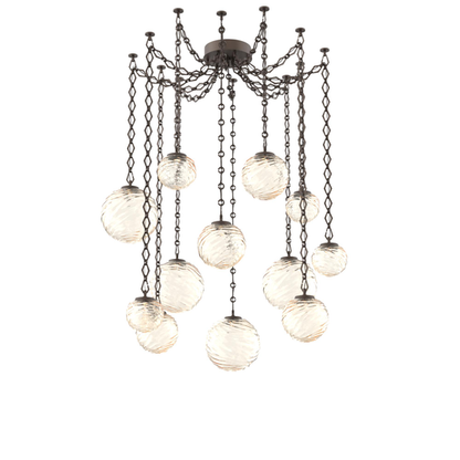 Levi Wilson Gaia 19 Inch Multi Pendant Light by Hammerton Studio