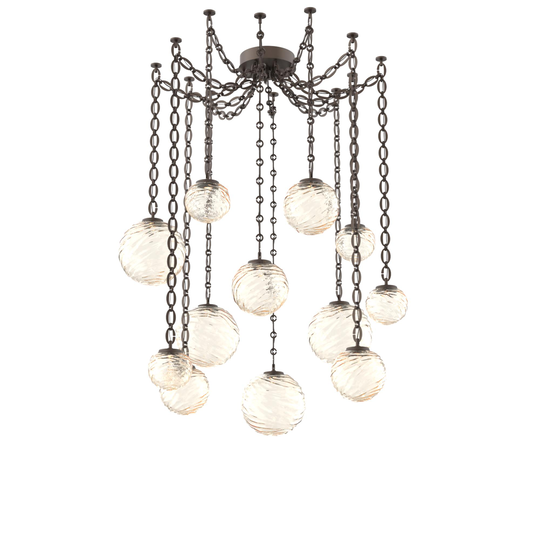 Levi Wilson Gaia 19 Inch Multi Pendant Light by Hammerton Studio