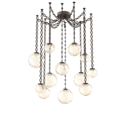 Levi Wilson Gaia 19 Inch Multi Pendant Light by Hammerton Studio