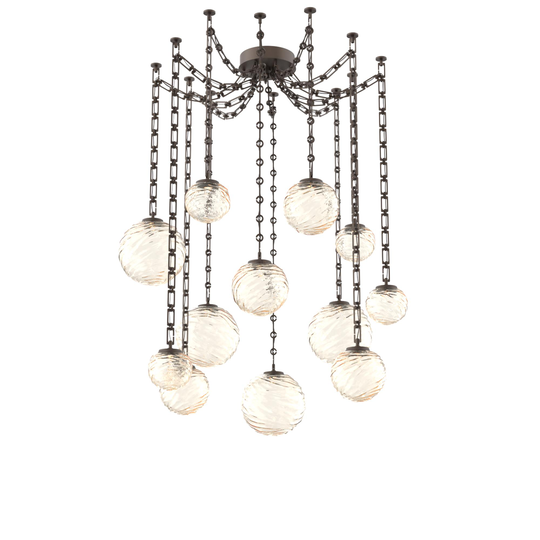Levi Wilson Gaia 19 Inch Multi Pendant Light by Hammerton Studio