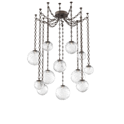 Levi Wilson Gaia 19 Inch Multi Pendant Light by Hammerton Studio