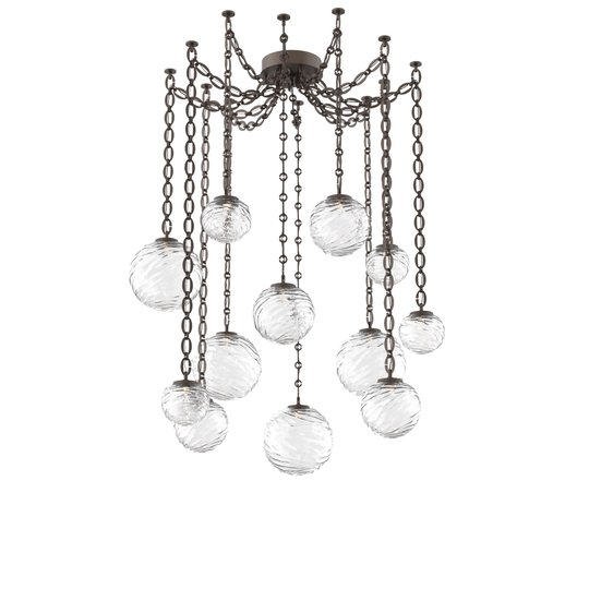 Levi Wilson Gaia 19 Inch Multi Pendant Light by Hammerton Studio