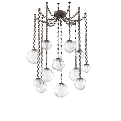 Levi Wilson Gaia 19 Inch Multi Pendant Light by Hammerton Studio
