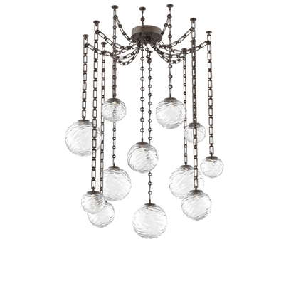 Levi Wilson Gaia 19 Inch Multi Pendant Light by Hammerton Studio