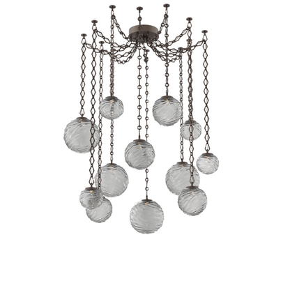Levi Wilson Gaia 19 Inch Multi Pendant Light by Hammerton Studio