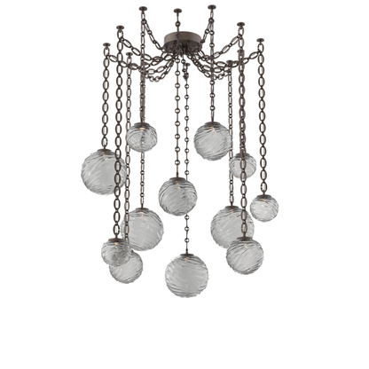 Levi Wilson Gaia 19 Inch Multi Pendant Light by Hammerton Studio
