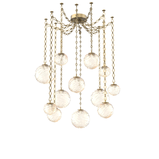Levi Wilson Gaia 19 Inch Multi Pendant Light by Hammerton Studio