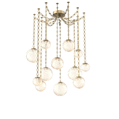 Levi Wilson Gaia 19 Inch Multi Pendant Light by Hammerton Studio