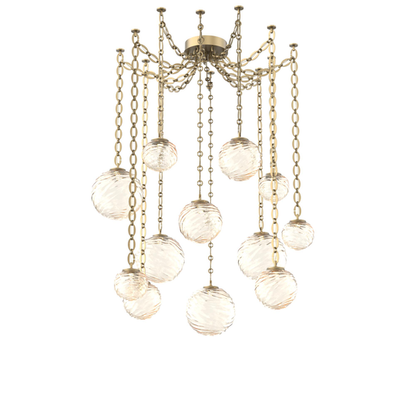 Levi Wilson Gaia 19 Inch Multi Pendant Light by Hammerton Studio