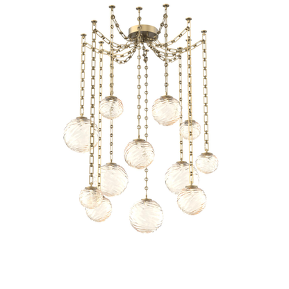 Levi Wilson Gaia 19 Inch Multi Pendant Light by Hammerton Studio