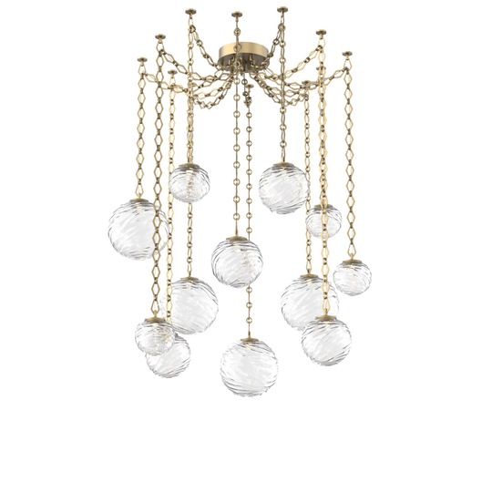 Levi Wilson Gaia 19 Inch Multi Pendant Light by Hammerton Studio