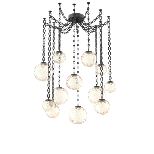 Levi Wilson Gaia 19 Inch Multi Pendant Light by Hammerton Studio