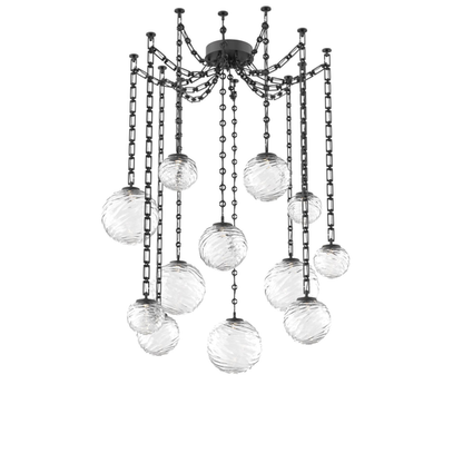 Levi Wilson Gaia 19 Inch Multi Pendant Light by Hammerton Studio