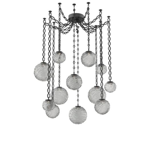 Levi Wilson Gaia 19 Inch Multi Pendant Light by Hammerton Studio
