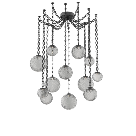 Levi Wilson Gaia 19 Inch Multi Pendant Light by Hammerton Studio