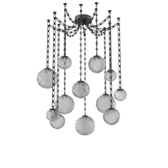 Levi Wilson Gaia 19 Inch Multi Pendant Light by Hammerton Studio