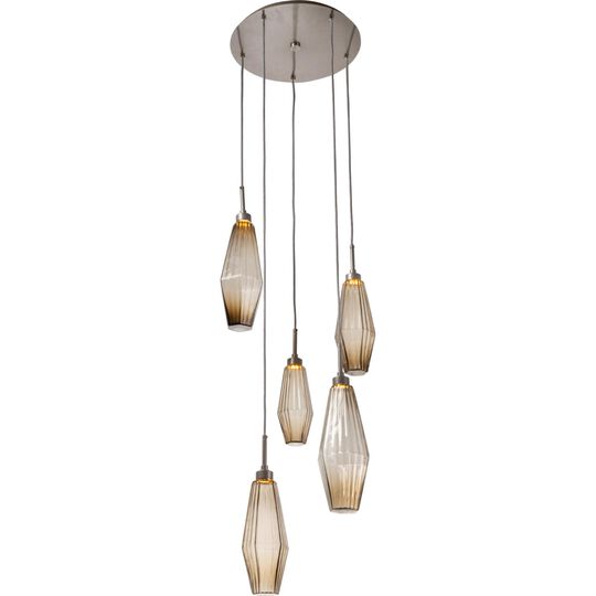 Aalto 19 Inch 5 Light LED Multi Light Pendant by Hammerton Studio
