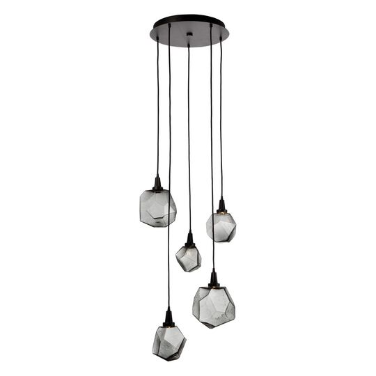 Gem 22 Inch 5 Light LED Multi Light Pendant by Hammerton Studio