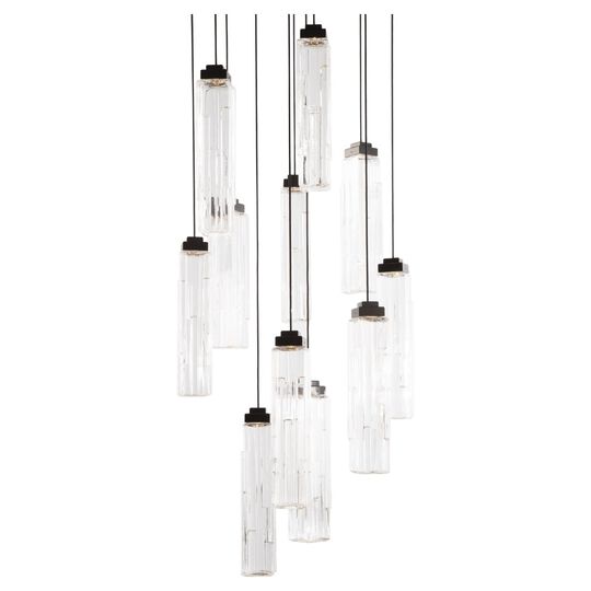 Ledgestone 34 Inch 11 Light Multi Light Pendant by Hammerton Studio