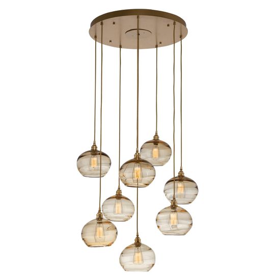Coppa 29 Inch 8 Light Multi Light Pendant by Hammerton Studio