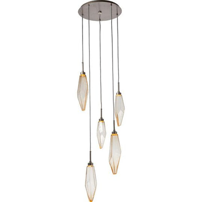 Rock Crystal Multi Light Pendant by Hammerton Studio
