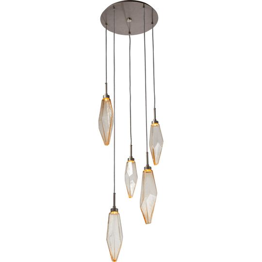 Rock Crystal Multi Light Pendant by Hammerton Studio