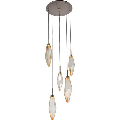 Rock Crystal Multi Light Pendant by Hammerton Studio