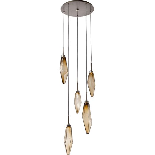 Rock Crystal Multi Light Pendant by Hammerton Studio