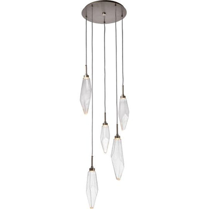 Rock Crystal Multi Light Pendant by Hammerton Studio